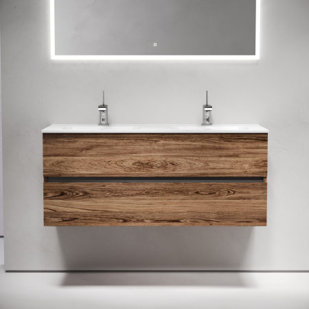 Тумба под раковину Sancos Urban UR120-2ECH 120х50 подвесная цвет коричневый
